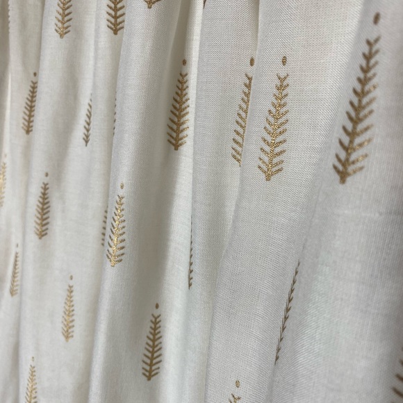 Brand New! Lapogee  Printed Cream and Gold Summer Dress with Pockets. Size SP - Picture 6 of 9